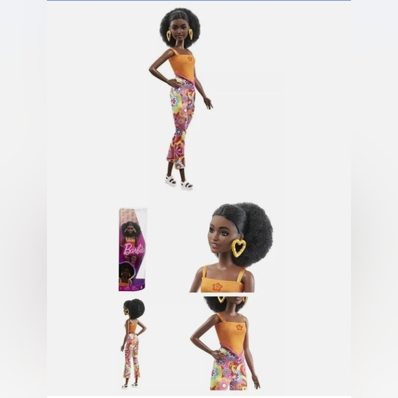 Barbie Fashionistas Doll with Petite Body Retro Floral Clothes & Accessories - Picture 5 of 5